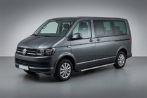 Volkswagen T6 2015–2024 Maya sidetrin (2 stk., aluminium) Kort akselafstand foto 1
