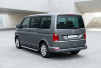Volkswagen T6 2015–2024 BlackLine sidetrin (2 stk., aluminium) Lang akselafstand foto 1