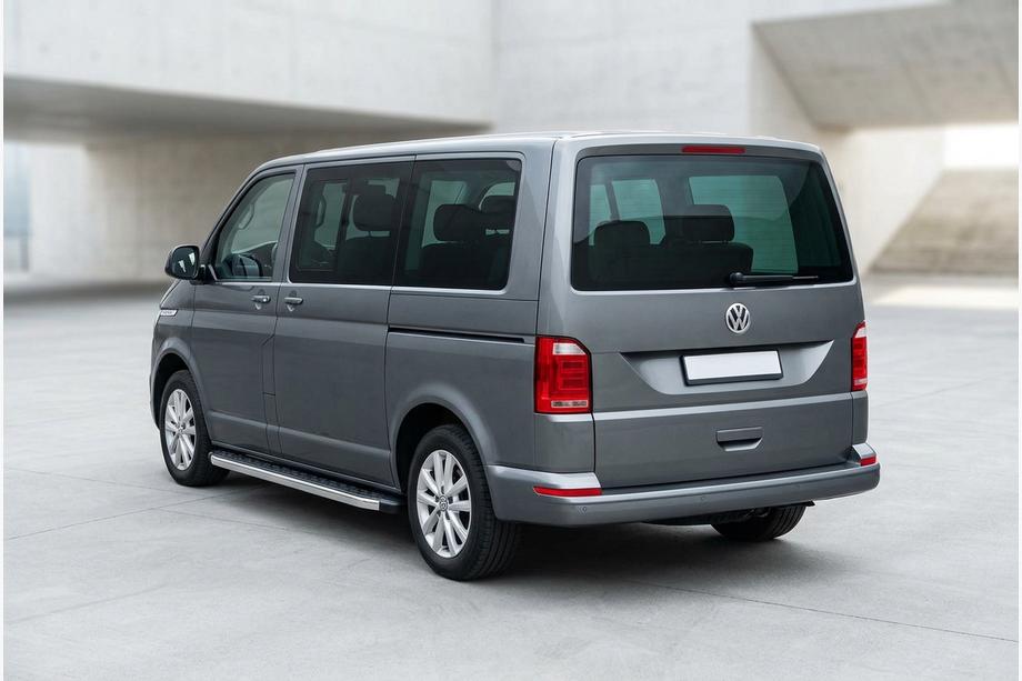 Volkswagen T6 2015–2024 BlackLine sidetrin (2 stk., aluminium) Lang akselafstand Image