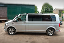 Volkswagen T6 2015–2024 Tagrælinger CROWN (mat grå) foto 3