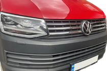Volkswagen T6 2015–2024 Kromlister til frontgrill 2015-2019 (4 stk., rustfrit stål) Carmos - Tyrkisk stål foto 1
