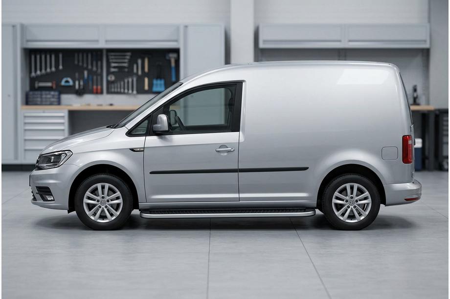 Volkswagen Caddy 2015–2020 Sidetrin Tayga Grey (2 stk., aluminium) Image