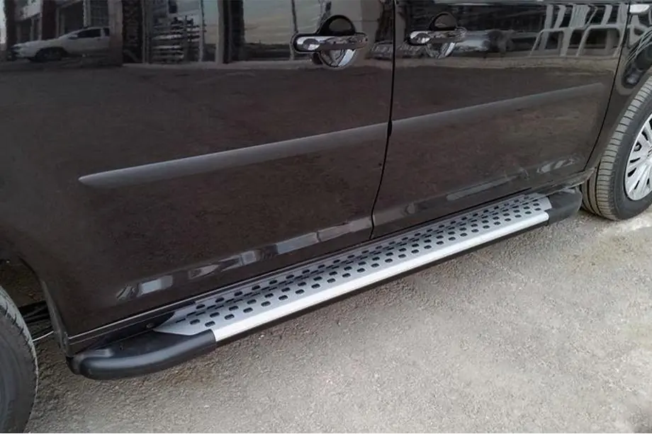 Volkswagen Caddy 2015–2020 Sidetrin Allmond Grey (2 stk., aluminium) Image