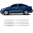 Chevrolet Aveo T300 2011–2020 Nedre vindueslister i rustfrit stål Hatchback, OmsaLine - italiensk rustfrit stål foto 2