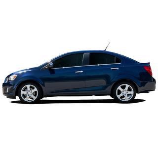 Nedre vindueslister i rustfrit stål Chevrolet Aveo T300 2011–2020 foto 1