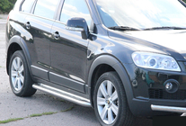 Chevrolet Captiva 2006–2019 Premium sidetrin (sæt 2 stk., rustfrit stål) foto 5
