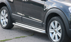 Chevrolet Captiva 2006–2019 Premium sidetrin (sæt 2 stk., rustfrit stål) foto 1