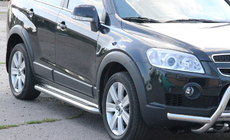 Chevrolet Captiva 2006–2019 Premium sidetrin (sæt 2 stk., rustfrit stål) foto 2