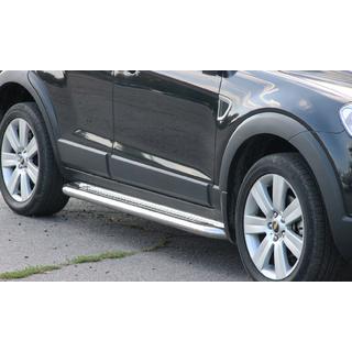 Premium sidetrin (sæt 2 stk., rustfrit stål) Chevrolet Captiva 2006–2019 foto 1