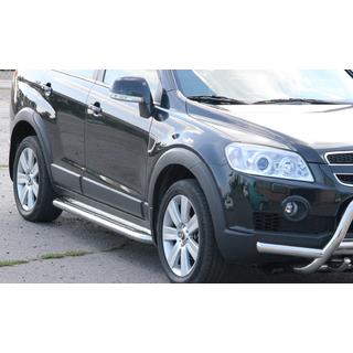 Premium sidetrin (sæt 2 stk., rustfrit stål) Chevrolet Captiva 2006–2019 foto 2