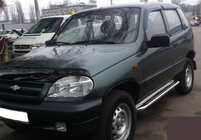 Chevrolet Niva 1998–2020 Premium sidetrin (2 stk., rustfrit stål) Ø60 mm foto 2