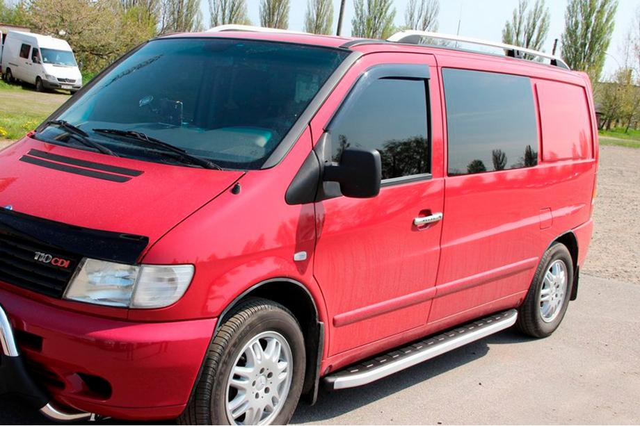 Mercedes Vito W638 1996–2003 Fullmond sidetrin (2 stk., aluminium) Foto 4