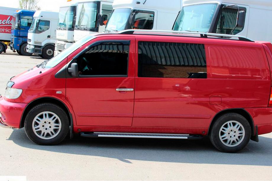 Mercedes Vito W638 1996–2003 Fullmond sidetrin (2 stk., aluminium) Foto 5