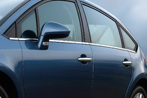 Citroen C-4 2004–2010 Udvendig vinduesrammeliste (rustfrit stål) Hatchback, Carmos - tyrkisk stål foto 1