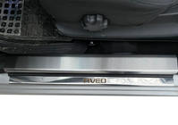 Chevrolet Aveo T250 2005–2011 Carmos dørtrinslister i rustfrit stål (4 stk.) foto 3