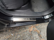Chevrolet Aveo T250 2005–2011 Carmos dørtrinslister i rustfrit stål (4 stk.) foto 5