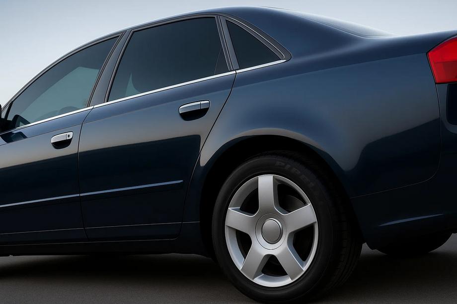 Audi A4 B7 2004–2008 Nedre vindueslister (6 stk., rustfri stål) Foto 1