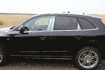 Audi Q5 2008–2017 Dørstolpe-lister (6 stk., rustfrit stål) foto 1