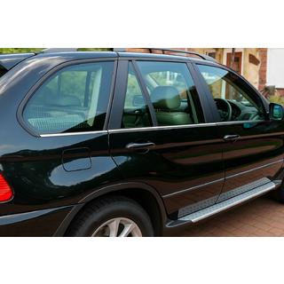 Nedre rustfri stållister (6 stk.) BMW X5 E53 1999–2006 foto 1