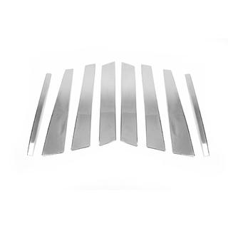 Kromlister til dørstolper (8 stk., rustfrit stål) BMW X5 E53 1999–2006 foto 3