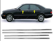 Mercedes E-class W210 1995–2002 Nederste vindueslister (4 stk., rustfrit stål) OmsaLine - italiensk rustfrit stål foto 5