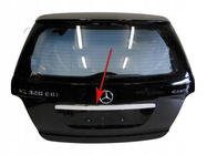 Mercedes ML W164 2005–2011 Liste over nummerplade (rustfrit stål) foto 1