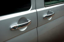 Volkswagen T6 2015–2024 Dørgrebsdæksler (rustfrit stål) 4 stk. Carmos - tyrkisk rustfrit stål foto 2