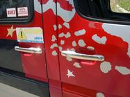 Volkswagen LT 1995–2006 Dørgrebsafdækninger (4 stk., rustfrit stål) OmsaLine - italiensk rustfrit stål foto 6