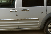 Ford Connect 2006–2009 Låsecylinderdæksler (5 stk., rustfrit stål) Omsa - Italiensk rustfrit stål foto 1