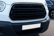Ford Transit 2014– Kølergrill-omramning (2014-2018, 2 stk., rustfrit stål) Carmos - Tyrkisk stål foto 1