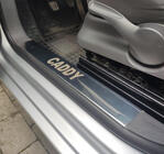 Volkswagen Caddy 2004–2010 Indvendige dørtrinslister (Carmos, stål) foto 1