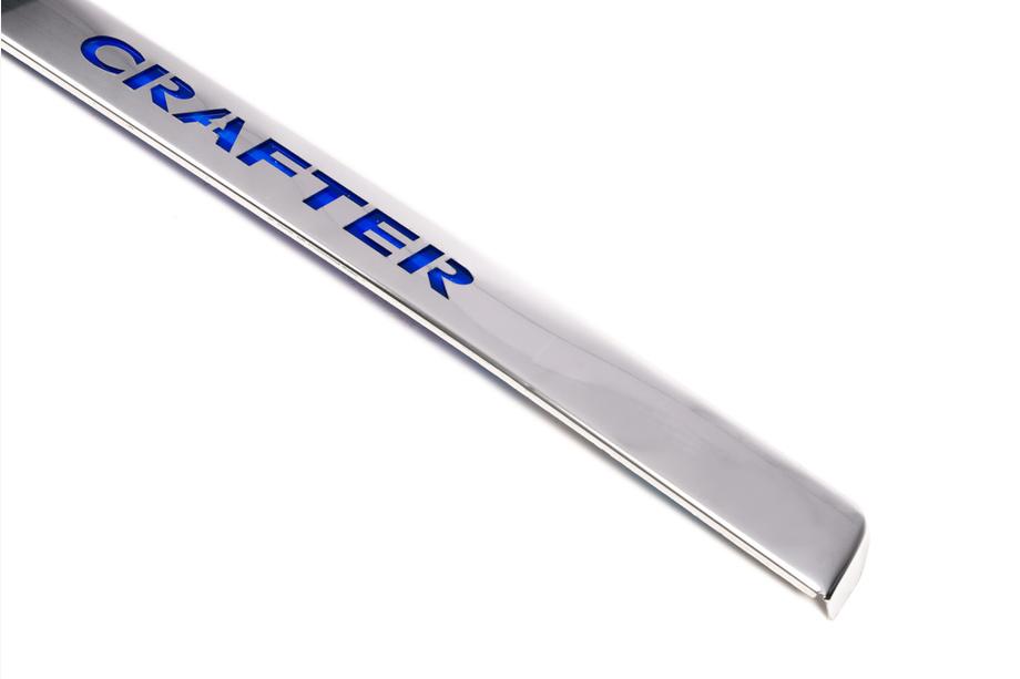 Volkswagen Crafter 2006–2016 Nummerpladeliste med LED-belysning (rustfrit stål) Foto 2