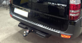 Mercedes Sprinter W906 2006–2018 Rustfri stålliste over nummerplade foto 7