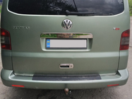 Volkswagen T5 2010–2015 Rustfri stålliste over nummerpladen på bagklap Transporter, OmsaLine - Italiensk rustfrit stål foto 3