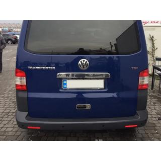 Rustfri stålliste over nummerpladen på bagklap foto 2