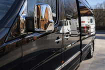 Mercedes Sprinter W906 2006–2018 Krom spejldæksler (2 stk.) Forkromet plast foto 1