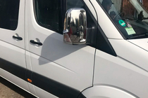 Mercedes Sprinter W906 2006–2018 Krom spejldæksler (2 stk.) Forkromet plast foto 7