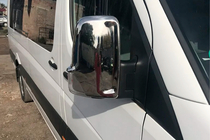 Mercedes Sprinter W906 2006–2018 Krom spejldæksler (2 stk.) Forkromet plast foto 8