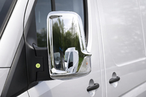 Volkswagen Crafter 2006–2016 Krom spejldæksler (2 stk.) Carmos, tyrkisk stål foto 11
