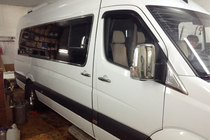 Volkswagen Crafter 2006–2016 Krom spejldæksler (2 stk.) Carmos, tyrkisk stål foto 5