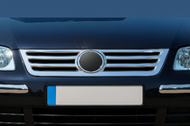 Volkswagen Caddy 2004–2010 Grillafdækning (rustfrit stål) OmsaLine - italiensk rustfrit stål foto 1