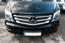 Mercedes Sprinter W906 2006–2018 Kølergrill-lister (2013↗, rustfrit stål) OmsaLine - italiensk rustfrit stål foto 3