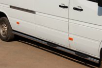 Mercedes Sprinter W901/902/903/904/905 1995–2006 Siderør (2 stk., rustfrit stål) Mellemlang akselafstand, Ø60 foto 6