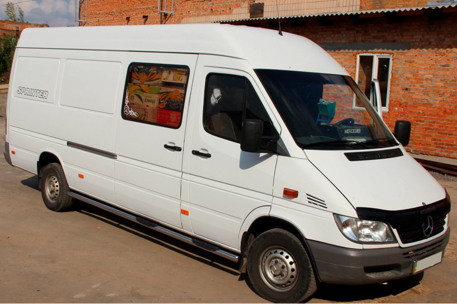 Mercedes Sprinter W901/902/903/904/905 1995–2006 Siderør (2 stk., rustfrit stål) Kort akselafstand, Ø60 Foto 5