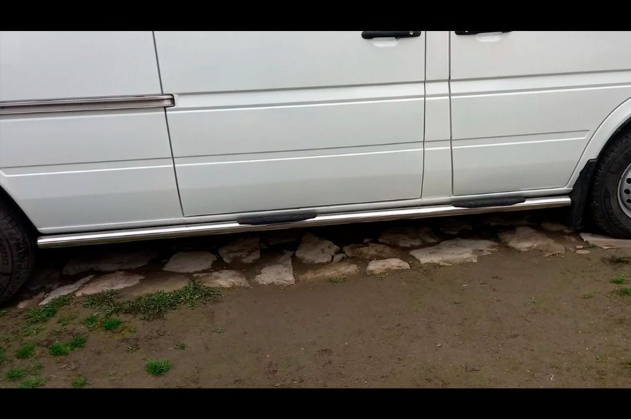 Mercedes Sprinter W901/902/903/904/905 1995–2006 Siderør (2 stk., rustfrit stål) Kort akselafstand, Ø60 Foto 3