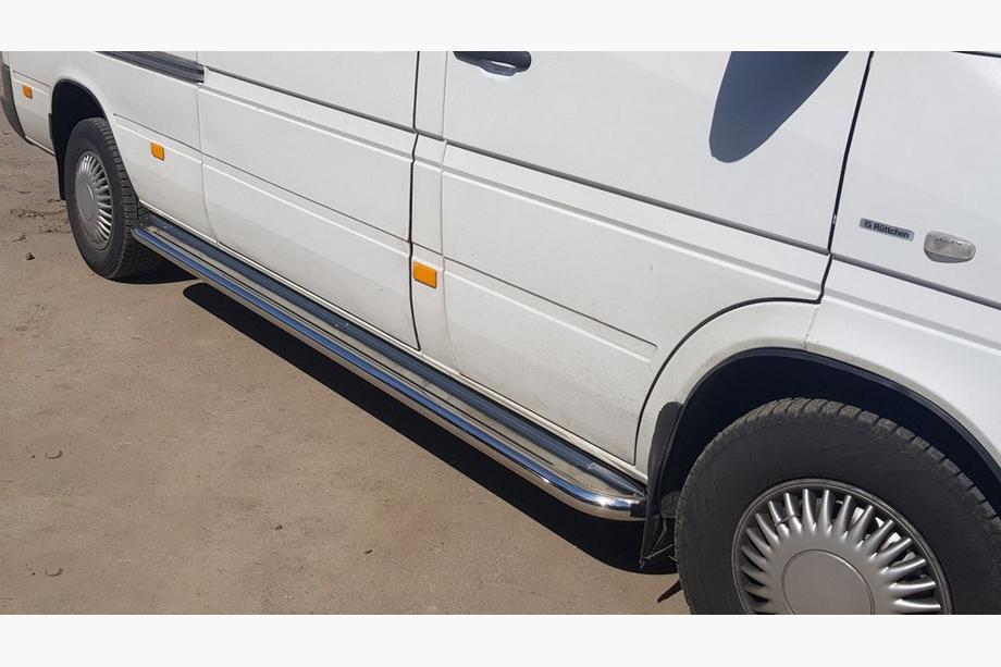 Volkswagen LT 1995–2006 Premium sidetrin (sæt 2 stk., rustfrit stål) Lang akselafstand, Ø60 Foto 4