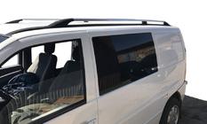 Mercedes Vito W638 1996–2003 Tagrælinger i krom Plastfødder foto 1