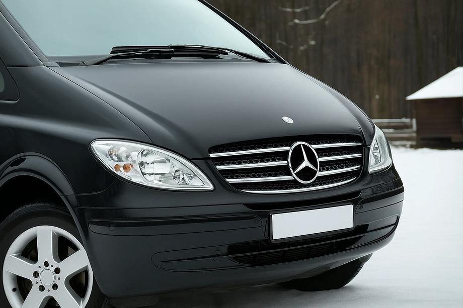 Mercedes Vito W639 2004–2014 Grillafdækning 2004-2010 (rustfrit stål) OmsaLine - Italiensk rustfrit stål Image