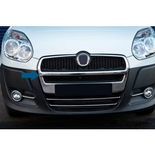 Kromlister til kølergrill (2010-2015, komplet, rustfrit stål) Fiat Doblo II 2010–2022 foto 3