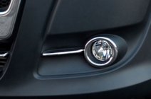 Fiat Doblo II 2010–2022 Kromrammer til taagelygter med striber (2010-2015, 4 stk., rustfrit staal) Carmos - Tyrkisk stål foto 8